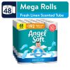 Angel Soft Toilet Paper with Fresh Linen Scented Tube, 48 Mega Rolls