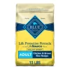 Blue Buffalo Life Protection Formula Healthy Weight Chicken and Brown Rice Dry Dog Food for Adult Dogs Whole Grain 15 lb. Bag