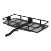 CURT 18153 500 lb. Capacity 60 in. x 24 in. Black Steel Basket Hitch Cargo Carrier (Folding 2 in. Shank)