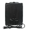 Comfort Zone 1200W Ceramic Electric Fireplace Heater, Black