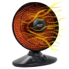 Comfort Zone CZ998 700/1000-Watt Oscillating Parabolic Dish Radiant Electric Portable Space Heater , Black