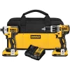 DEWALT DCK287D2 20-Volt MAX XR Cordless Brushless Hammer Drill/Impact Combo Kit (2-Tool) with (2) 20-Volt 2.0Ah Batteries and Charger