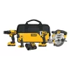 DEWALT DCK421D2 20-Volt MAX Cordless Combo Kit (4-Tool) with (2) 20-Volt 2.0Ah Batteries & Charger