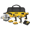 DEWALT DCK466D2 20-Volt MAX Cordless Combo Kit (4-Tool) with (2) 20-Volt 2.0Ah Batteries & Charger