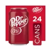 Dr Pepper Soda, 12 fl oz cans, 24 pack