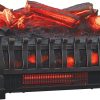 Duraflame DFI030ARU Infrared Quartz Set Heater with Realistic Ember Bed and Logs, Black