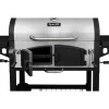 Dyna-Glo DGN576SNC-D Heavy-Duty Extra-Large Dual Chamber Charcoal Grill in Black and Stainless Steel