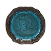 Elama Mystic Waves 16 Piece Dinnerware Set in Turquoise