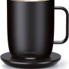 Ember Temperature Control Smart Mug 2, 10 oz, Black, 1.5-hr Battery Life - App Controlled Heated Coffee Mug - Improved Design