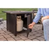 Endless Summer GAD1401M 30 in. W Bronze Finish Steel Base Faux Slate Mantel LP Gas Fire Pit with Electronic Igition and Lava Rocks