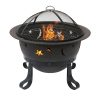 Endless Summer WAD1081SP Bronze Cauldron Stars and Moons 30 in. D Wood Burning Fire Pit