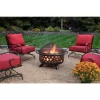 Endless Summer WAD792SP 30 in. D Bronze Finish Portable Lattice Wood Burning Fire Pit.