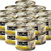 Fussie Cat Premium Tuna with Anchovies Formula in Aspic Grain-Free Canned Cat Food 2.82 Ounce (Pack of 24)