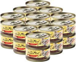 Fussie Cat Super Premium Chicken with Chicken Liver Formula in Pumpkin Soup Grain-Free Canned Cat Food 2.8-oz case of 24