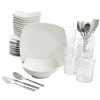 Gibson Home Everyday 48 Piece Kitchen Basics Essentials Combo Set in White