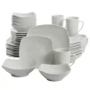 Gibson Home Everyday Square Expanded 40-Piece Dinnerware Set