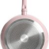 Gibson Home Plaza Café Forged Aluminum Healthy Ceramic Cookware, 7-Piece Set, Lavender Rose