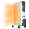 Gymax 1500W Oil Filled Radiator Heater Portable Space Heater w/ 3 Heat Settings