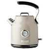 Haden 75002 Dorset 1.7 Liter Stainless Steel Electric Kettle with Auto Shut Off, Beige