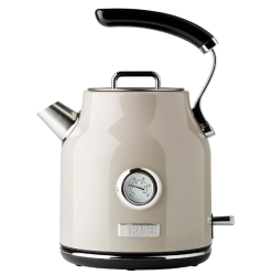 Haden 75002 Dorset 1.7 Liter Stainless Steel Electric Kettle with Auto Shut Off, Beige