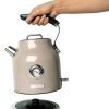 Haden 75002 Dorset 1.7 Liter Stainless Steel Electric Kettle with Auto Shut Off, Beige