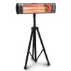 Heat Storm HS-1500-TT Tradesman 1,500-Watt Electric Outdoor Infrared Quartz Portable Space Heater with Tripod and Wall/Ceiling Mount (Black)