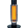 HeatMate MH-G4(K) Graphite Electric Tower Heater, Instant Heat, Energy Efficient 420W, Black