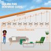 Home Decorators Collection SW1422-48in-WH Merwry 48 in. Integrated LED Indoor White Ceiling Fan with Light Kit and Remote Control