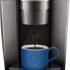 Keurig K-Elite Coffee Maker, Single Serve K-Cup Pod Coffee Brewer, With Iced Coffee Capability, Brushed Slate