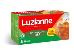 Luzianne Decaffeinated Iced Tea, Family Size, Unsweetened, 288 Tea Bags (6 Boxes of 48 Count Pack), Specially Blended for Iced Tea, Clear & Refreshing Home Brewed Southern Iced Tea
