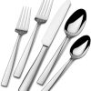 Mikasa Everett 101-Piece 18/10 Stainless Steel Flatware Set, Service For 12