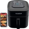 NUWAVE Brio 7-in-1 Air Fryer Oven, 7.25-Qt with One-Touch Digital Controls, 50°- 400°F Temperature Controls in 5° Increments, Linear Thermal (Linear T) for Perfect Results