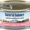 Natural Balance L.I.D. Limited Ingredient Diets Salmon & Green Pea Formula Grain-Free Canned Cat Food 5.5-oz case of 24