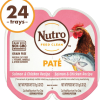 Nutro Perfect Portions Grain-Free Salmon & Chicken Paté Recipe Cat Food Trays 2.6-oz case of 24