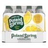 Poland Spring Sparkling Water Lemon Flavored 16.9 Fl Oz 24 Count Bottles