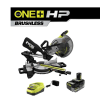 RYOBI PBLMS01K ONE+ HP 18V Brushless Cordless 10 in. Sliding Compound Miter Saw Kit with 4.0 Ah HIGH PERFORMANCE Battery and Charger