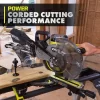 RYOBI PBLMS01K ONE+ HP 18V Brushless Cordless 10 in. Sliding Compound Miter Saw Kit with 4.0 Ah HIGH PERFORMANCE Battery and Charger