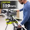 RYOBI PBLMS01K ONE+ HP 18V Brushless Cordless 10 in. Sliding Compound Miter Saw Kit with 4.0 Ah HIGH PERFORMANCE Battery and Charger