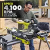 RYOBI PBLMS01K ONE+ HP 18V Brushless Cordless 10 in. Sliding Compound Miter Saw Kit with 4.0 Ah HIGH PERFORMANCE Battery and Charger