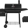 Royal Gourmet CC1830SC Charcoal Grill Offset Smoker with Cover, 811 Square Inches, Black, Outdoor Camping