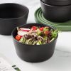 Stone Lain Coupe Dinnerware Set, Service For 4, Black Matte, Matte Black