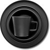 Stone Lain Coupe Dinnerware Set, Service For 4, Black Matte, Matte Black