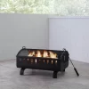 Style Selections WAD2027ES-L 22.5-in W Black Steel Wood-Burning Fire Pit