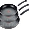 T-fal Ultimate Hard Anodized Nonstick 8-Inch, 10.25-Inch and 12-Inch Fry Pan Cookware Set