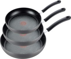 T-fal Ultimate Hard Anodized Nonstick 8-Inch, 10.25-Inch and 12-Inch Fry Pan Cookware Set
