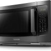 TOSHIBA ML-EM45P(BS) Countertop Microwave Oven with Smart Sensor and Position Memory Turntable, Memory Function, 1.6 Cu.ft with 13.6