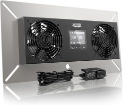 ALORAIR Crawlspace Ventilation Fan, Crawlspace Fan vent with Temperature Humidity Controller, Timing Cycle, Speed Control, for garage, shed, crawl space, basements, 240CFM (Air-out)