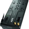 APC Surge Protector with Telephone, DSL and Coaxial Protection, P11VT3, 3020 Joules, 11 Outlet Surge Protector Power Strip Gray