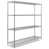 Alera ALESW207218BA Steel Heavy Duty 4-Tier Utility Shelving Unit (72-in W x 18-in D x 72-in H)