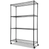 Alera ALESW604818BL Steel 4-Tier Utility Shelving Unit (48-in W x 18-in D x 72-in H)Alera ALESW604818BL Steel 4-Tier Utility Shelving Unit (48-in W x 18-in D x 72-in H)